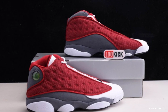 Jordan Grey 414571-600 13 Air Red Flint Gym Retro 0823